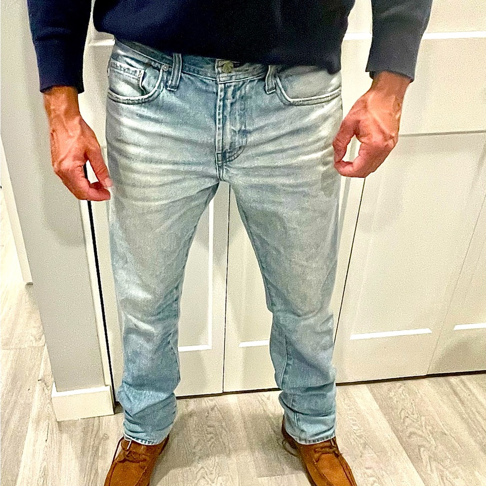 Adriano Goldschmied, mens, size 32, light blue jeans, gently worn like new